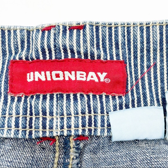 Vintage Y2K 2000s Unionbay Split-Front Denim Cotton Maxi Skirt Junior's Size 11 - Picture 8 of 11